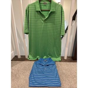 2 - Peter Millar Shirt Mens Large Summer Comfort Striped Golf Performance Polos
